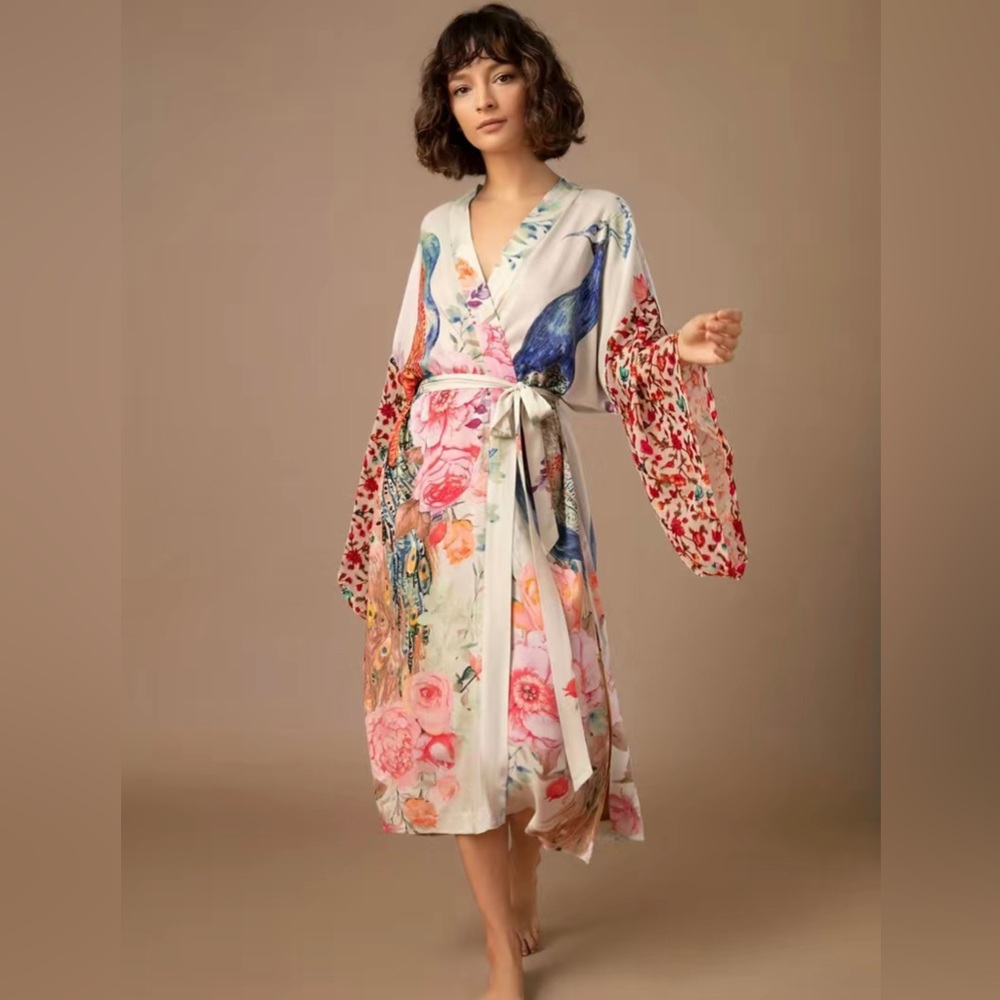 Floral Print Women's Swim Coverup